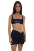 Luli Fama Vibras Scrunch Up Mini Skirt